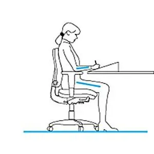 Postur duduk yang baik: 